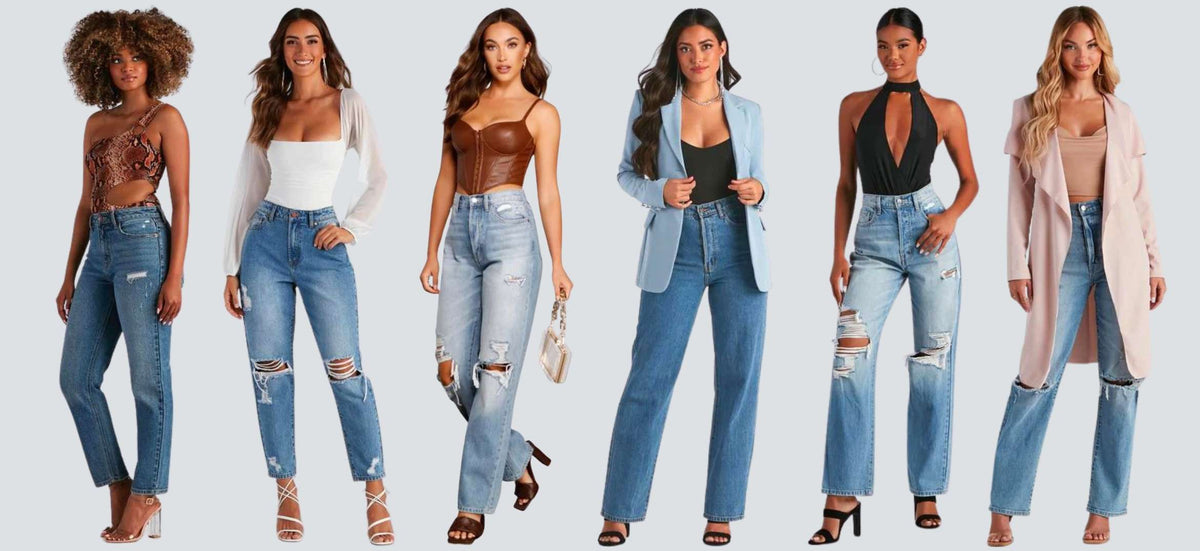 Buy Sky High Style: Elevate Your Women's Fashion with Sky Blue High-Waist Wide  Leg Jeans (26, Sky Blue) at