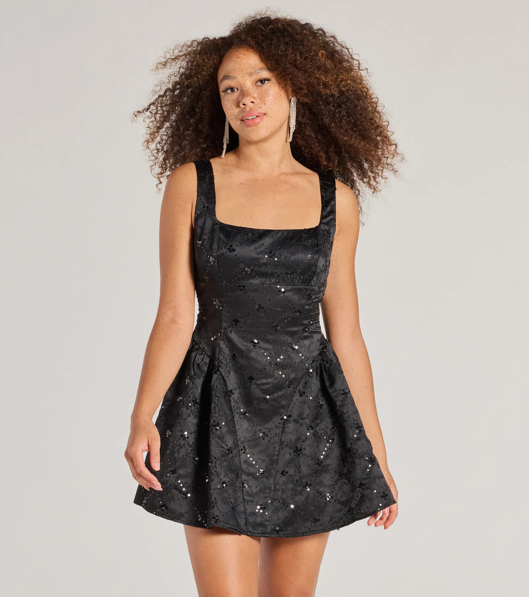 Drop waist sequin dress hotsell