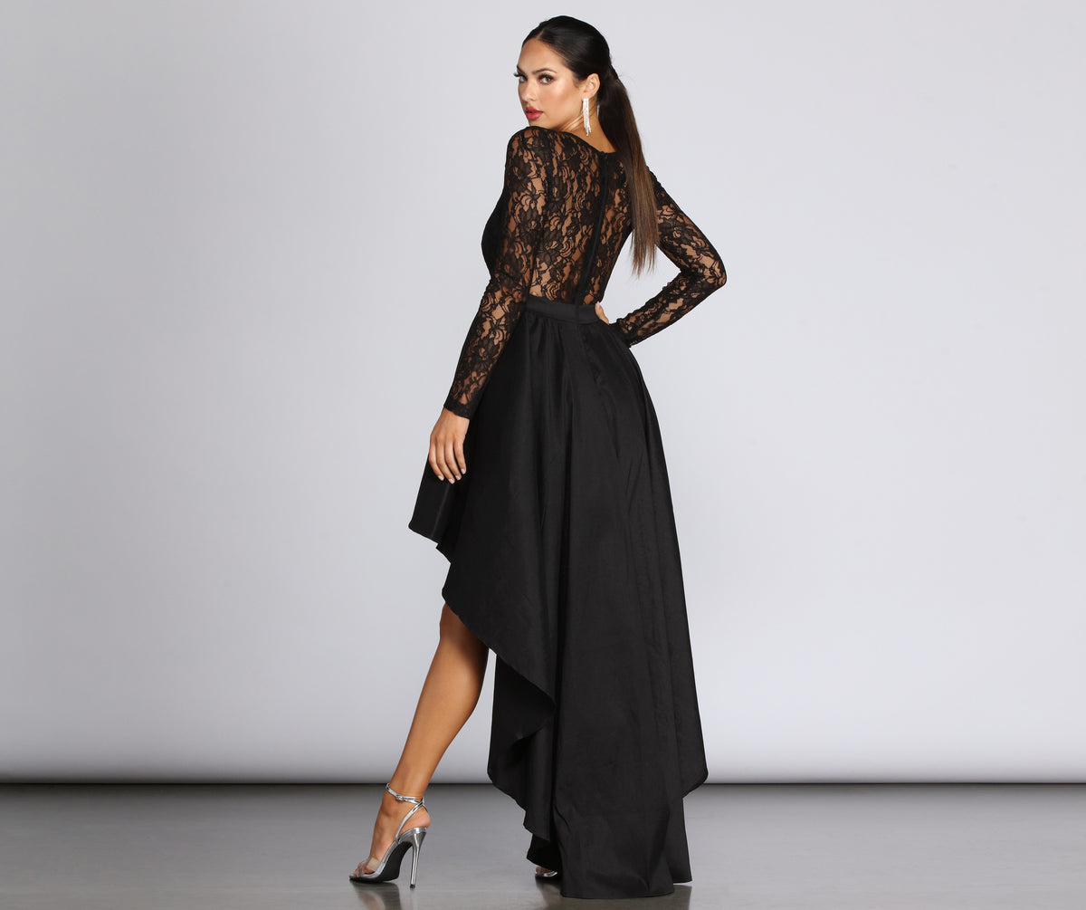 Tamia lace sale drama dress