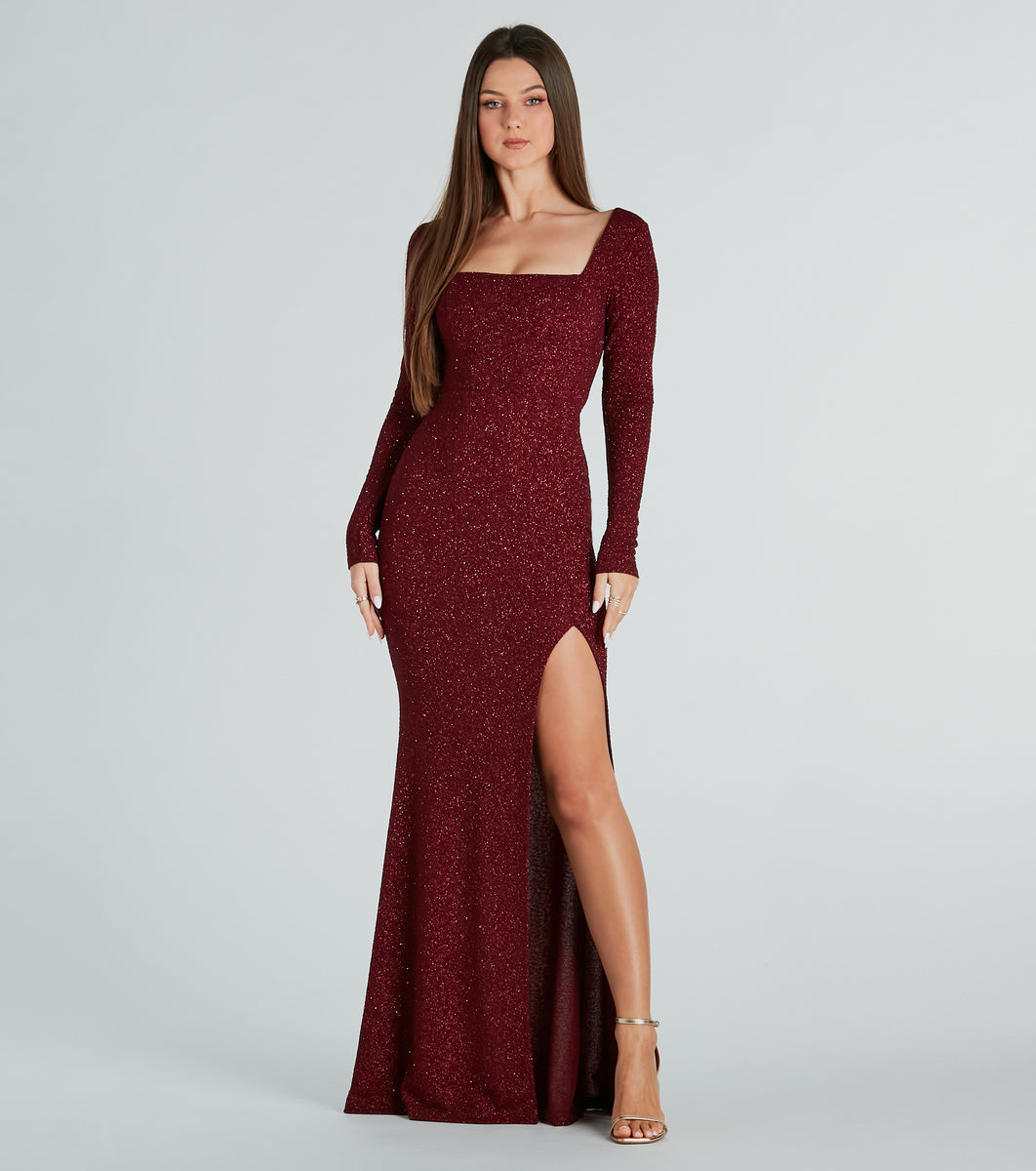 Caris Formal Lace-Up Windsor | Mermaid Dress Glitter