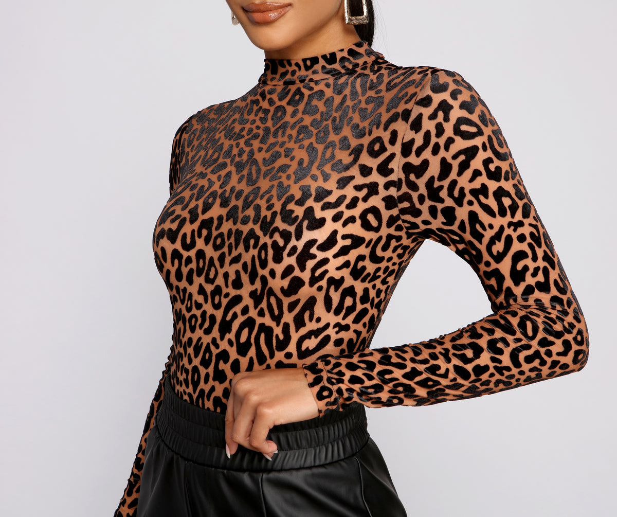 The Elena Leopard Blouse Long Sleeve Bodysuit – The Frosted Boutique