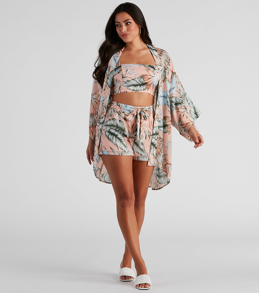 Summer Chiffon Kimono & Dress Set - VIBE Apparel Co.