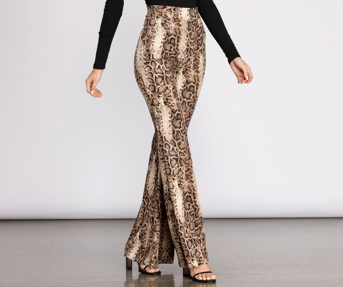 Snake Up Your Style Flare Pants | Windsor