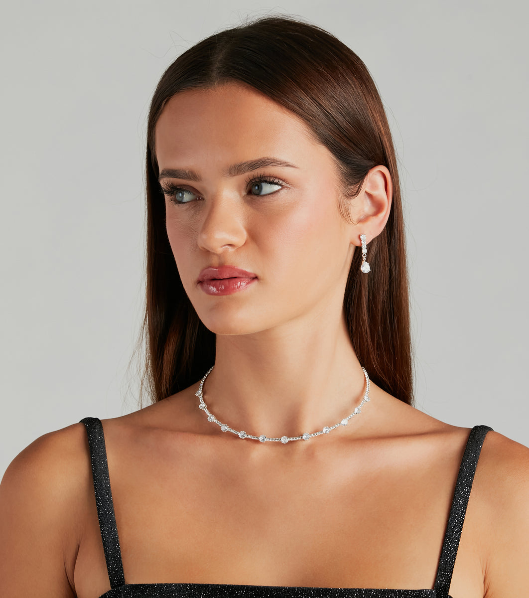 Meant To Shine Cubic Zirconia Choker Necklace