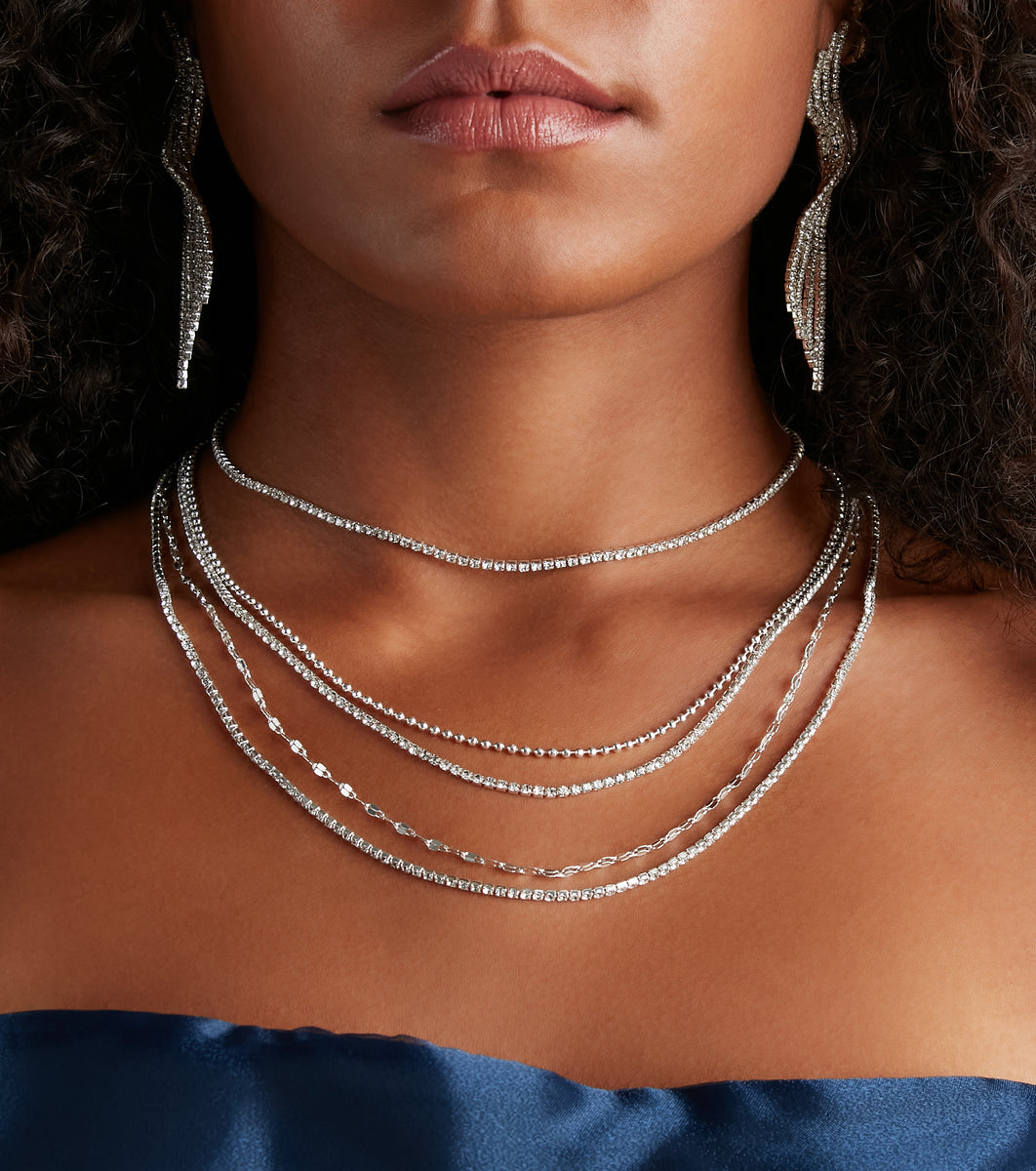 To Layered Be Set Windsor | Rhinestone Necklace Meant