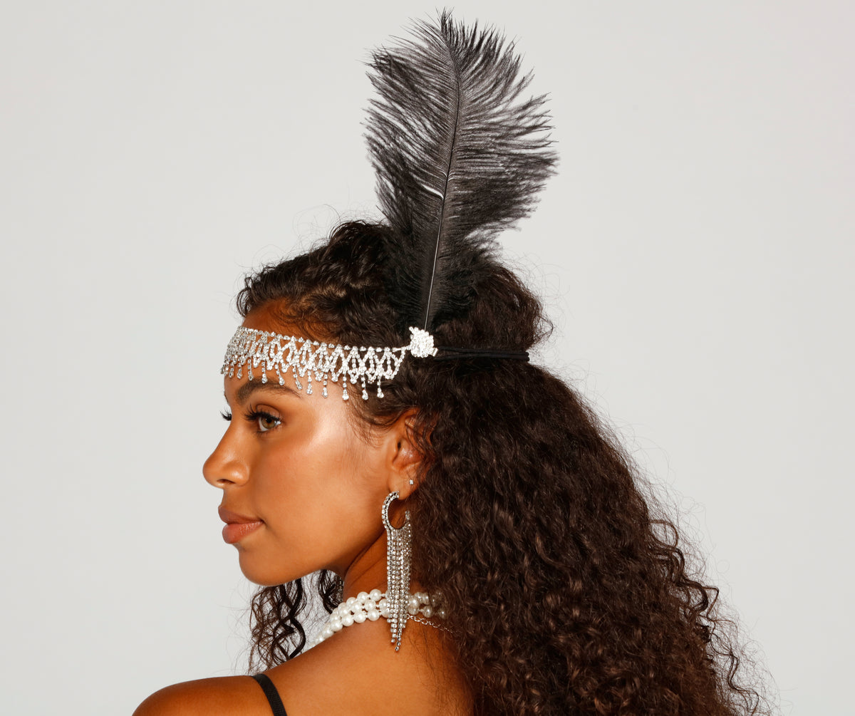 Flirtatious Flapper Rhinestone Headband