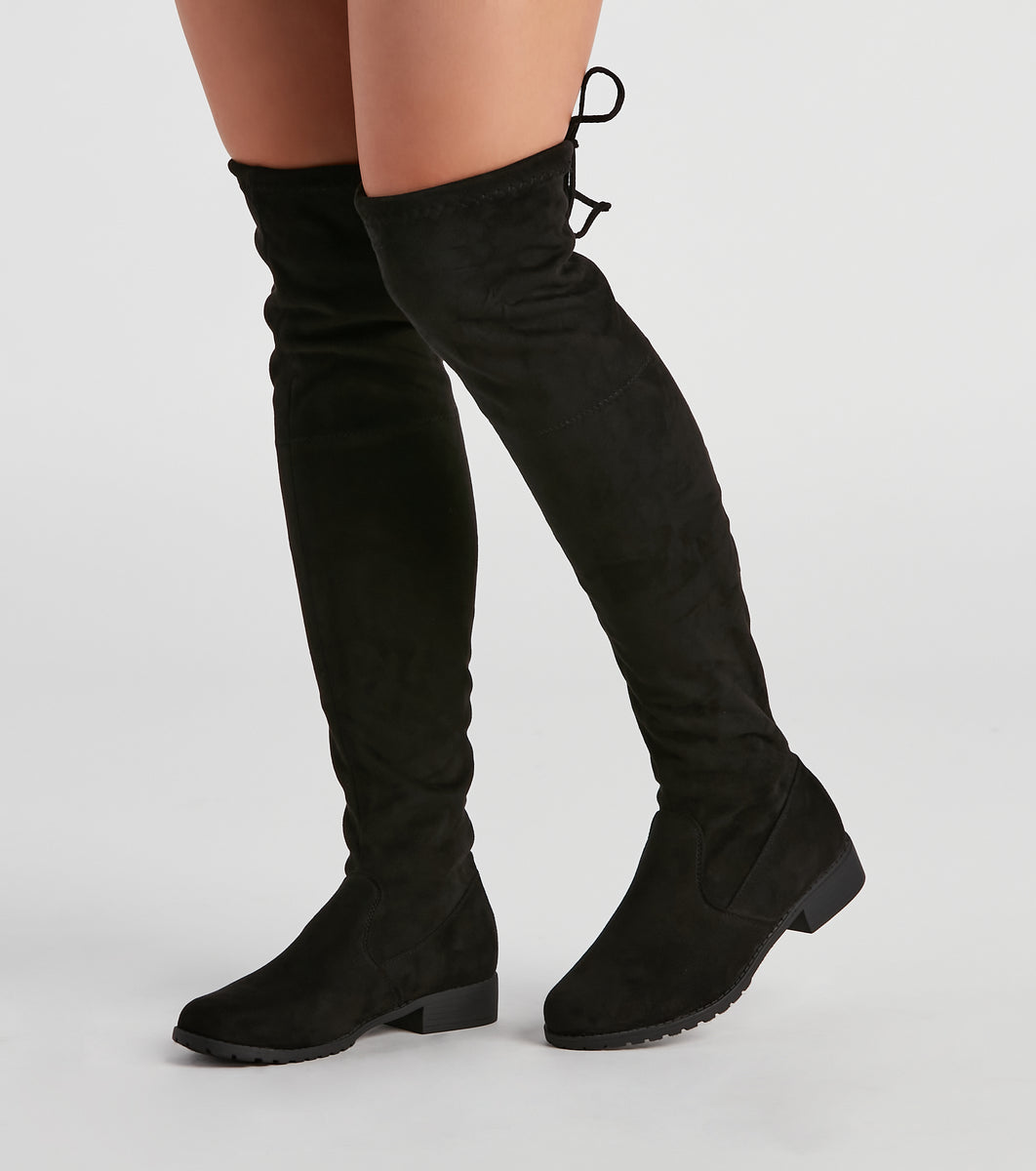 Windsor over on sale the knee boots