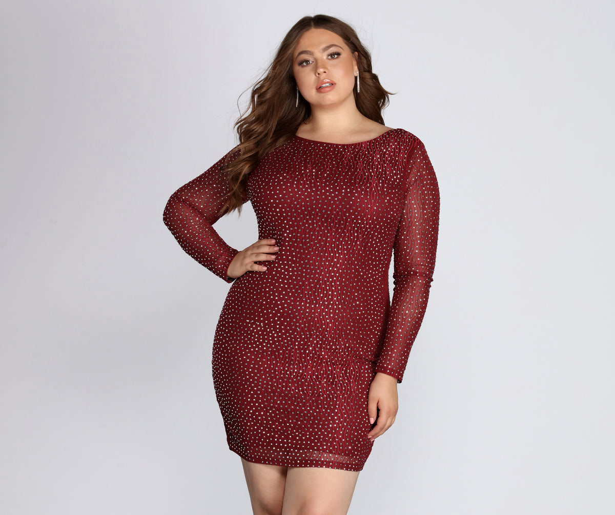 Plus Set In Heat Stone Dress | Windsor