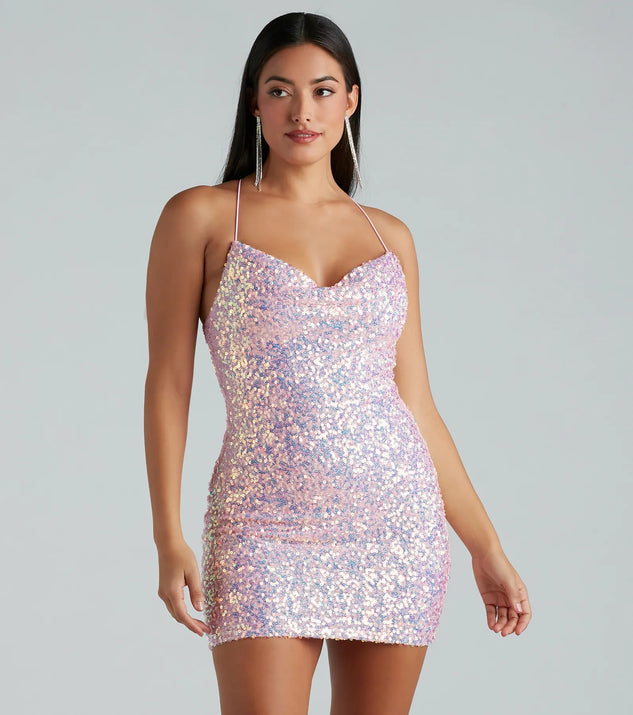 Raelyn Sequin Mini Party Dress