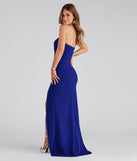 You'll feel stylish and confident in the Kaia Strapless High Slit Formal Dress as your Winter Formal Dress to stand out at your dance or event.