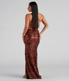 You'll be the best dressed in the Rowena Sequin Mermaid Dress as your fall formal dress with beautiful and unique details from Windsor.