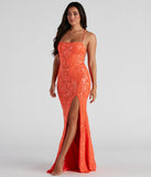 You'll be the best dressed in the Rowena Sequin Mermaid Dress as your fall formal dress with beautiful and unique details from Windsor.