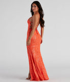 You'll be the best dressed in the Rowena Sequin Mermaid Dress as your fall formal dress with beautiful and unique details from Windsor.