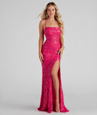 You'll be the best dressed in the Rowena Sequin Mermaid Dress as your fall formal dress with beautiful and unique details from Windsor.