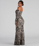 Paityn Formal Off-The-Shoulder Sequin Dress