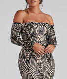 Paityn Formal Off-The-Shoulder Sequin Dress