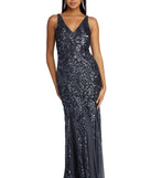 Ciara Formal Beaded And Sequin Dress