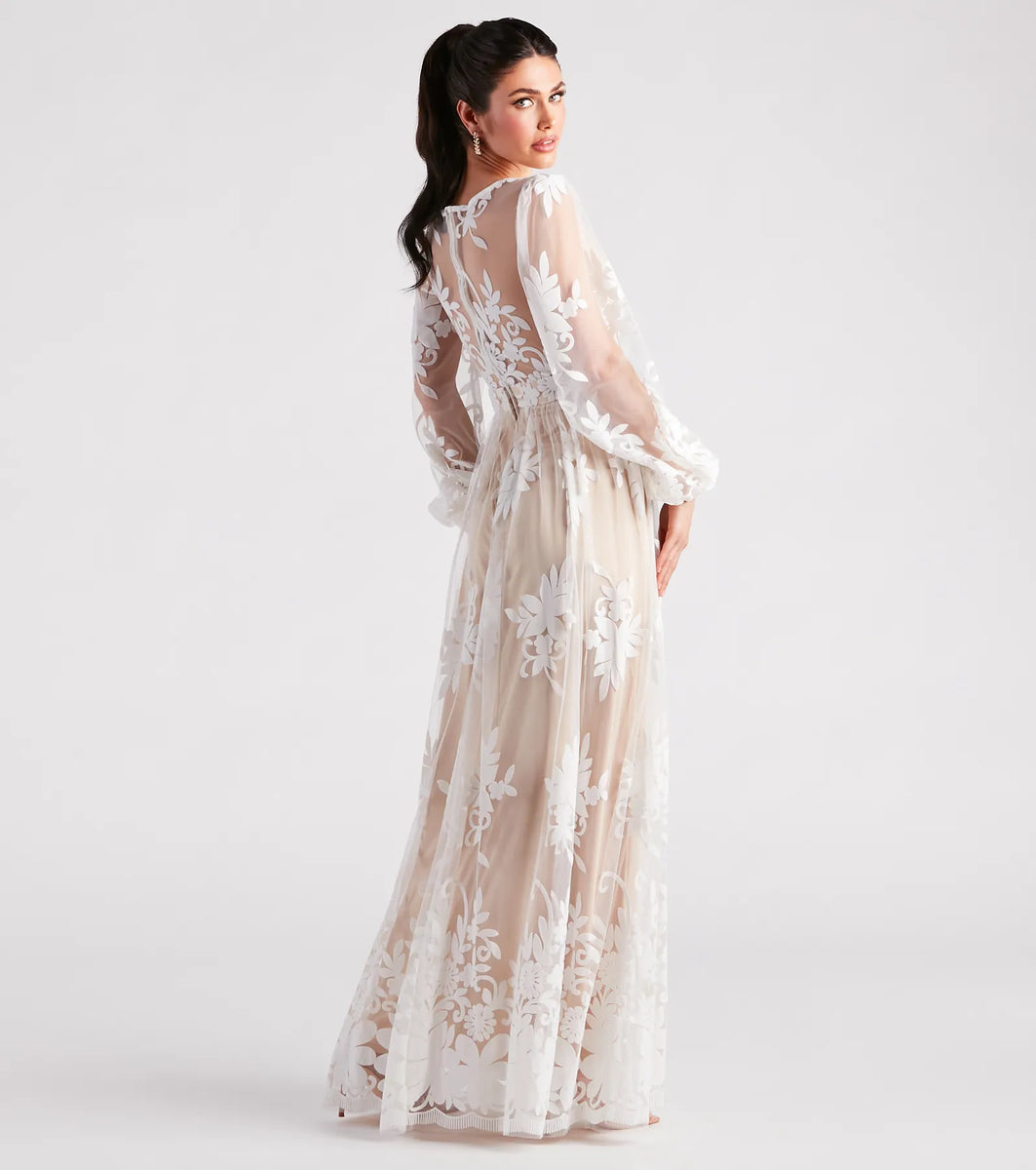 Evelyn Formal Plunge A-Line Dress