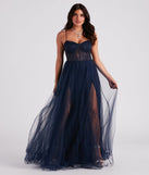 Hailey Lace Bustier Tulle Formal Dress