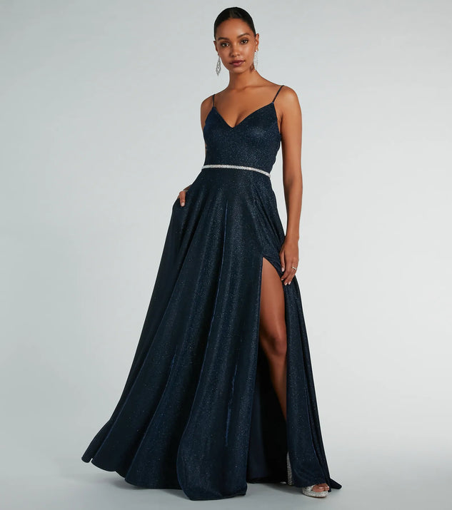 Sally Lattice Back A-Line Ball Gown ...