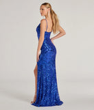 Kailani Formal Sequin Slit Mermaid Dress