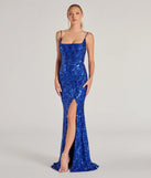 Kailani Formal Sequin Slit Mermaid Dress