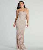 Stefani Strapless Corset Lace Mermaid Formal Dress