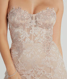 Stefani Strapless Corset Lace Mermaid Formal Dress