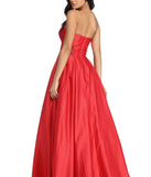 Roseynn Satin Sweetheart Ball Gown