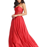 Roseynn Satin Sweetheart Ball Gown