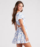 Essential for vacations or summer days, the Vineyard Gal Floral Woven Skater Dress is a sundress or milkmaid dress with sleek and flirty details.