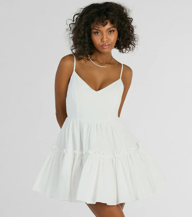 Adorable Flair Tiered Ruffled Skater Dress | Windsor