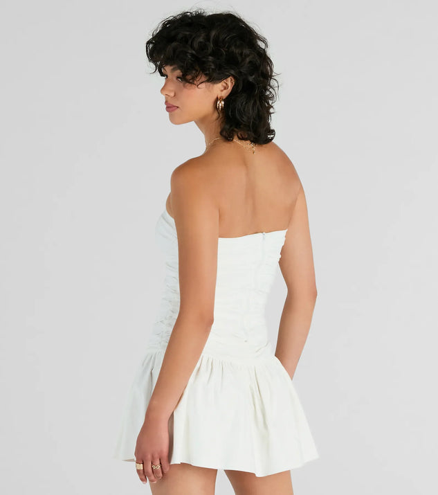 Covetable Charm Strapless Mini Skater Dress | Windsor