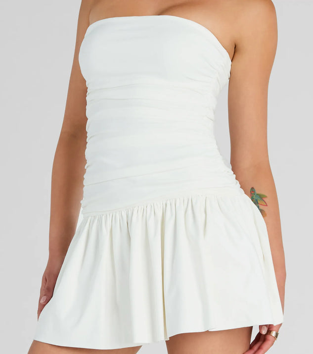 Covetable Charm Strapless Mini Skater Dress | Windsor