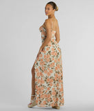 The Gorgeous Arrival Rose Floral Chiffon Maxi Dress is a casual dress for more than special occasions with a fitted or flowy silhouette and accents in the most recent trends!