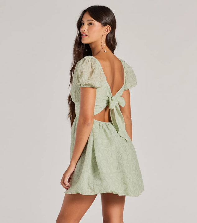 Tie back skater fashion dress