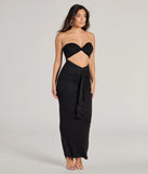 The Perfect Always Strapless Cutout Ruffle Maxi Dress is a casual dress for more than special occasions with a fitted or flowy silhouette and accents in the most recent trends!