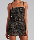 Feline Fashionista Leopard Mesh Mini Dress