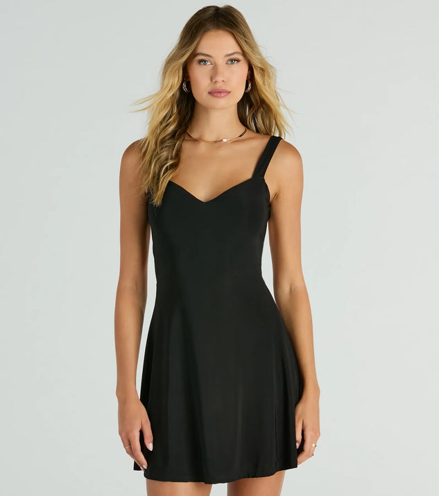 Lost In Love Strappy Back A-Line Mini Dress | Windsor