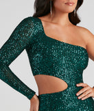 Sparkle Party Sequin One-Shoulder Mini Dress