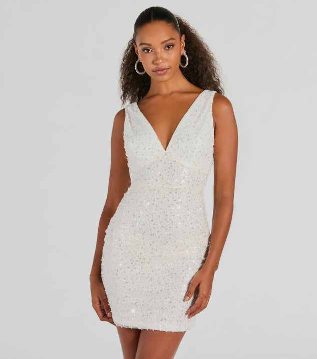 Bodycon sequin mini dress hotsell