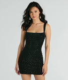 The Ready To Wow Sleeveless Rhinestone Mesh Mini Dress is a mini dress that will make a statement with its short hemline and on-trend details to have you ready for any event!