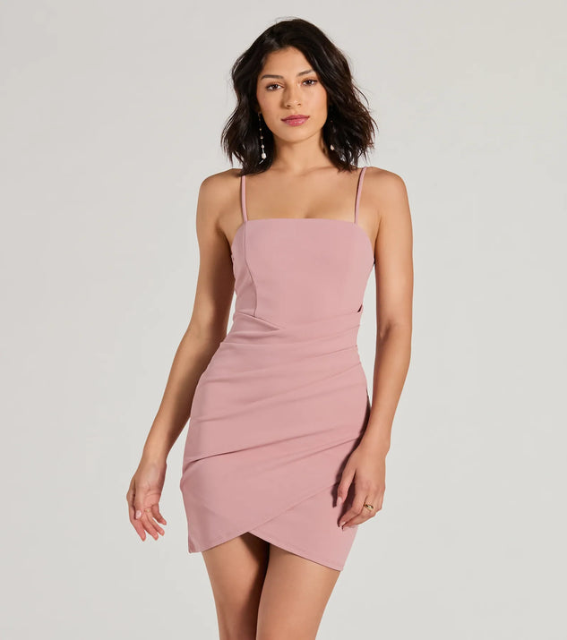 Wrapped In Stylish Crepe Mini Dress | Windsor