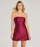 So Your Vibe Strapless A-line Mini Dress