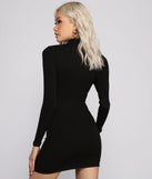 The Basic Ribbed Knit Long Sleeve Mini Dress is a casual dress for more than special occasions with a fitted or flowy silhouette and accents in the most recent trends!