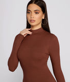 The Basic Ribbed Knit Long Sleeve Mini Dress is a casual dress for more than special occasions with a fitted or flowy silhouette and accents in the most recent trends!