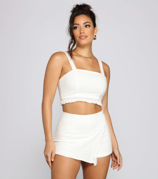 Come Away With Me Cotton Crop Top