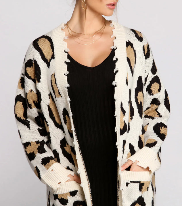 Stylishly Spotted Leopard Print Duster Windsor