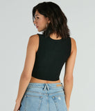 Essential for your seasonal closet, the Basically The One Sleeveless Cutout Crop Top offers a trendy twist on everyday tops so you can elevate your style effortlessly.