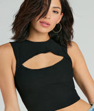 Essential for your seasonal closet, the Basically The One Sleeveless Cutout Crop Top offers a trendy twist on everyday tops so you can elevate your style effortlessly.